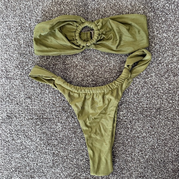 Amazon Other - Amazon Olive Green Bikini Set